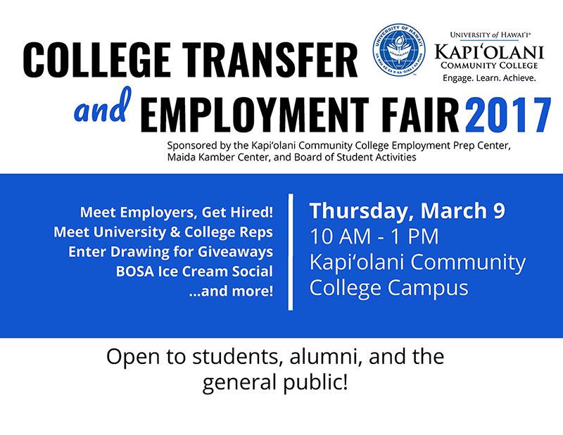 2017 College Transfer and Employment Fair